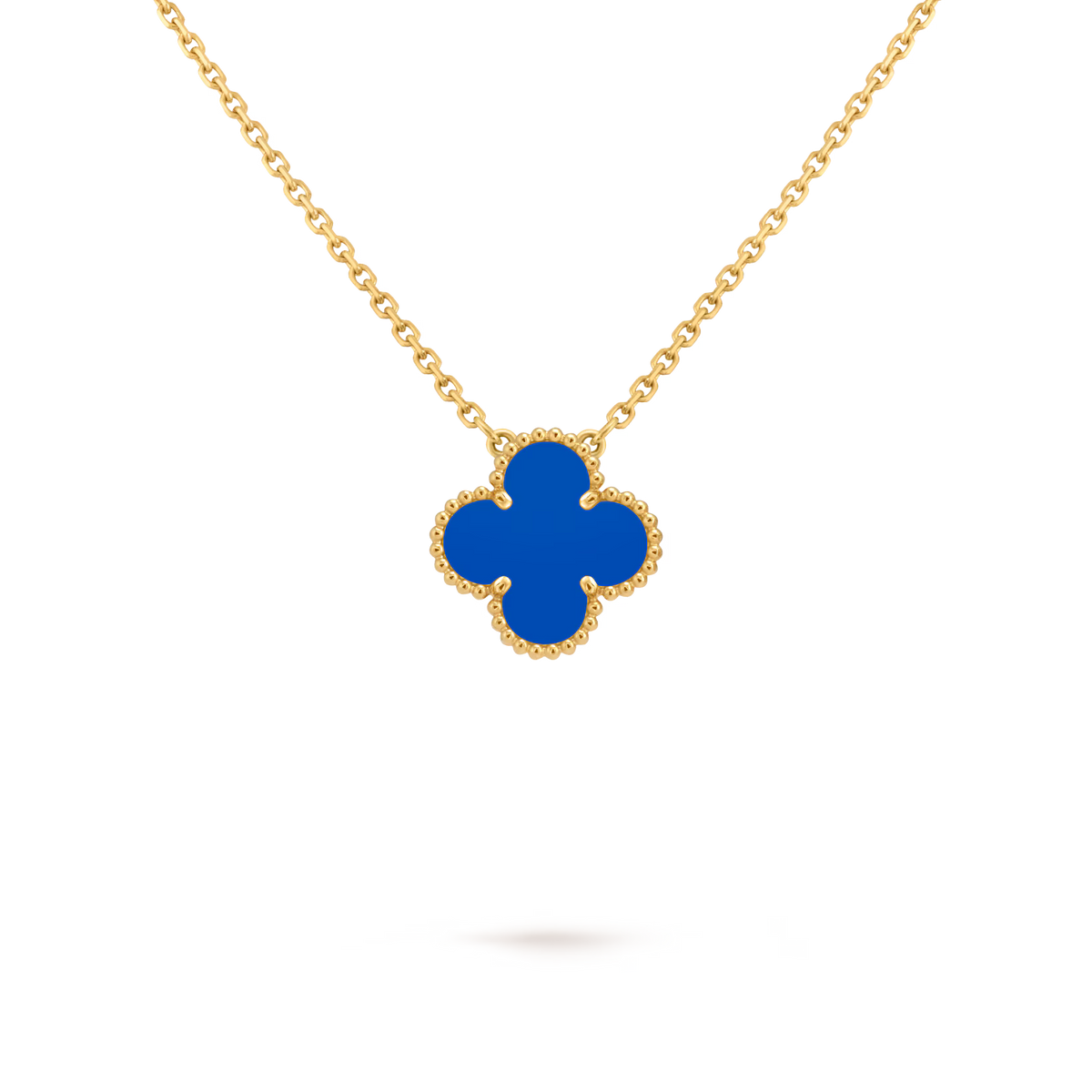 Single Clover Necklace 18k Yellow Gold