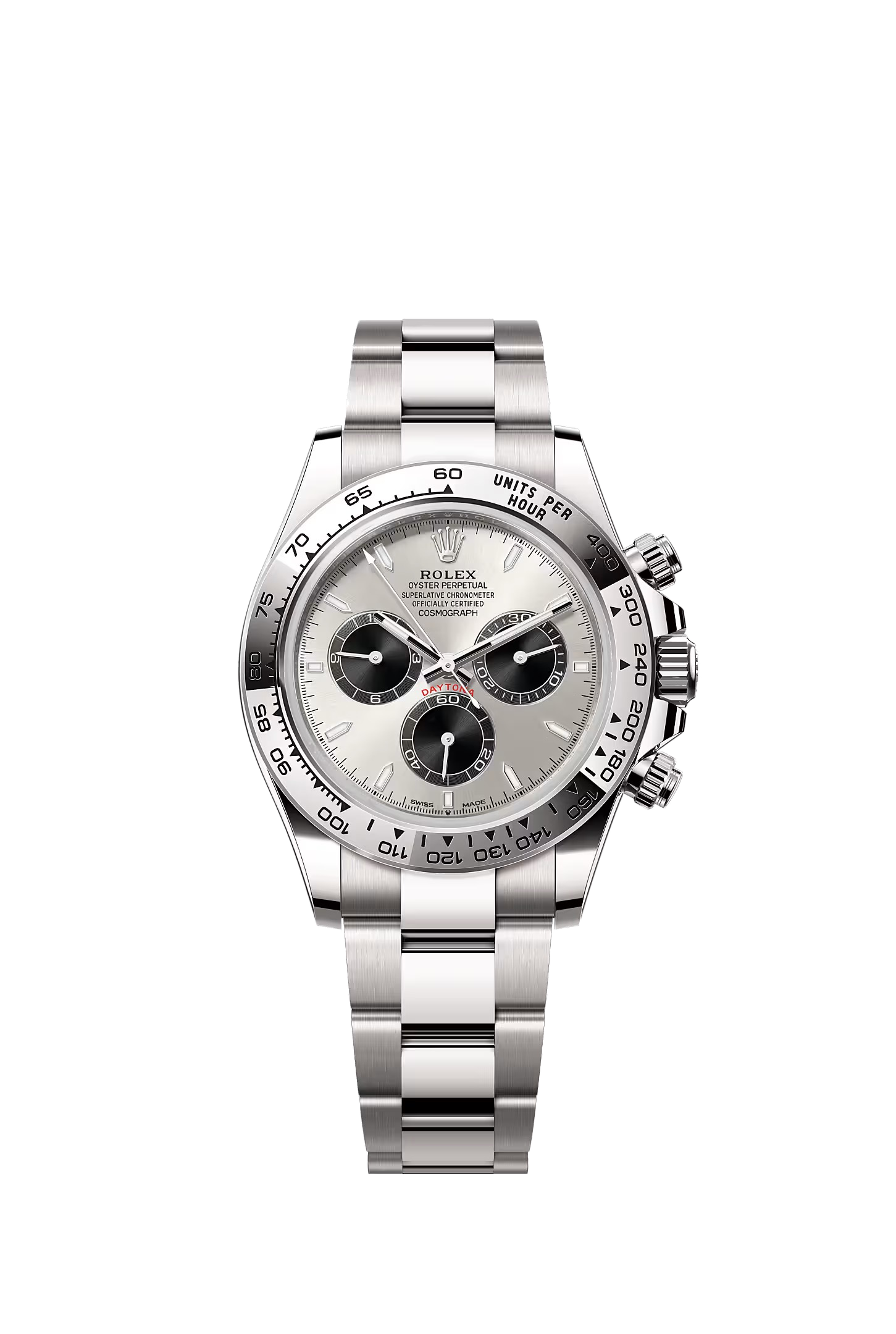Rolex Cosmograph Daytona white gold steel dial 126509