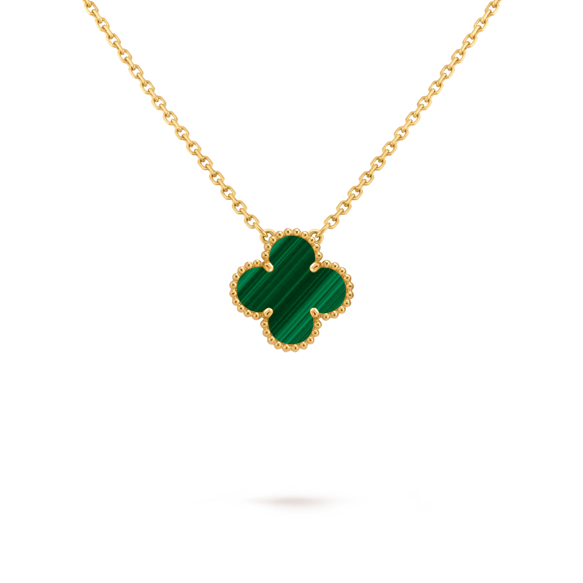 Single Clover Necklace 18k Yellow Gold
