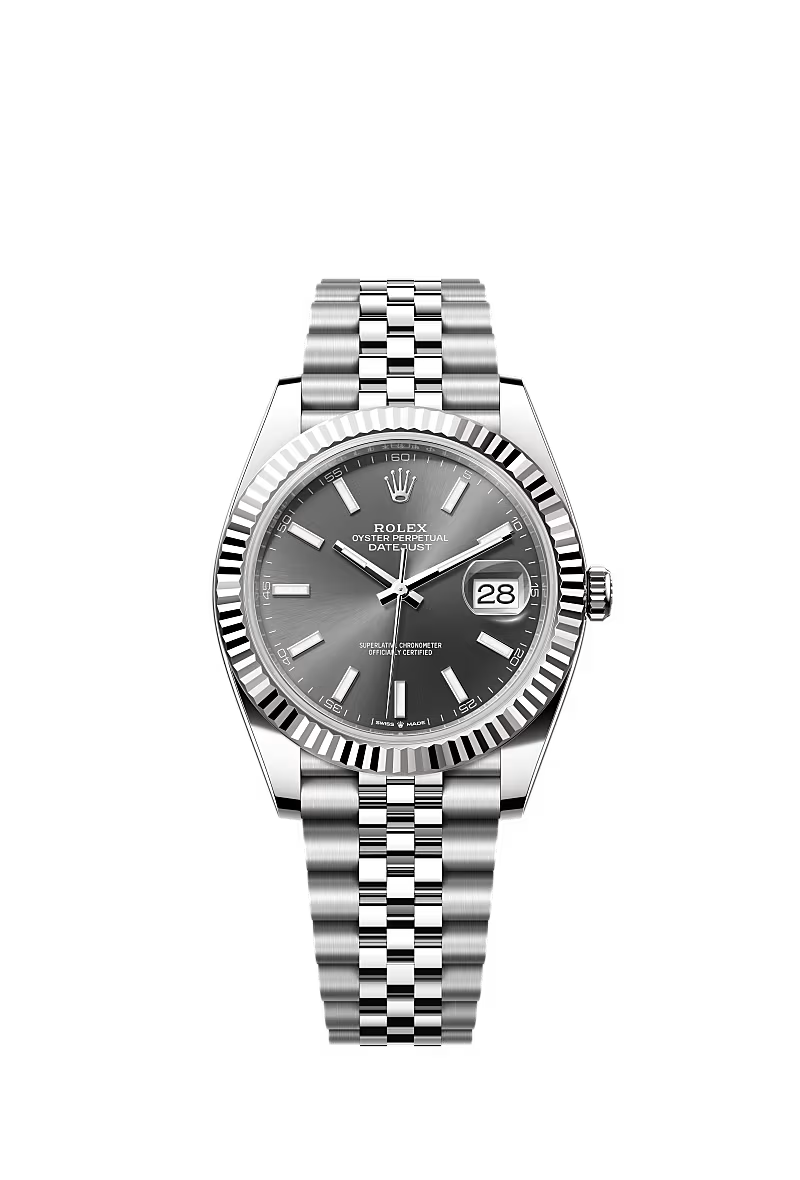 ROLEX DATE-JUST SLATE BATON