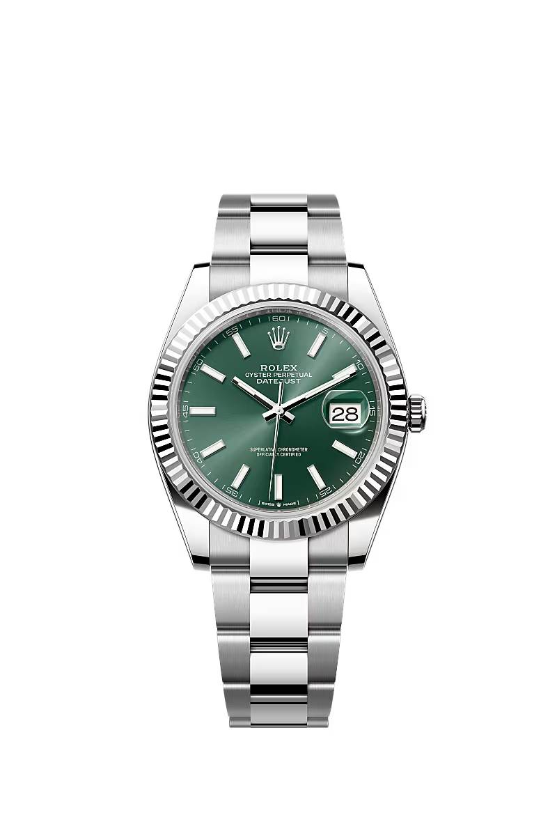 ROLEX DATE-JUST MINT GREEN