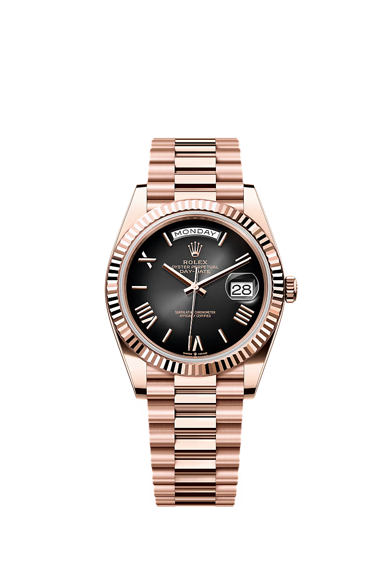 Rolex Day-Date 40 Everose ombre dial