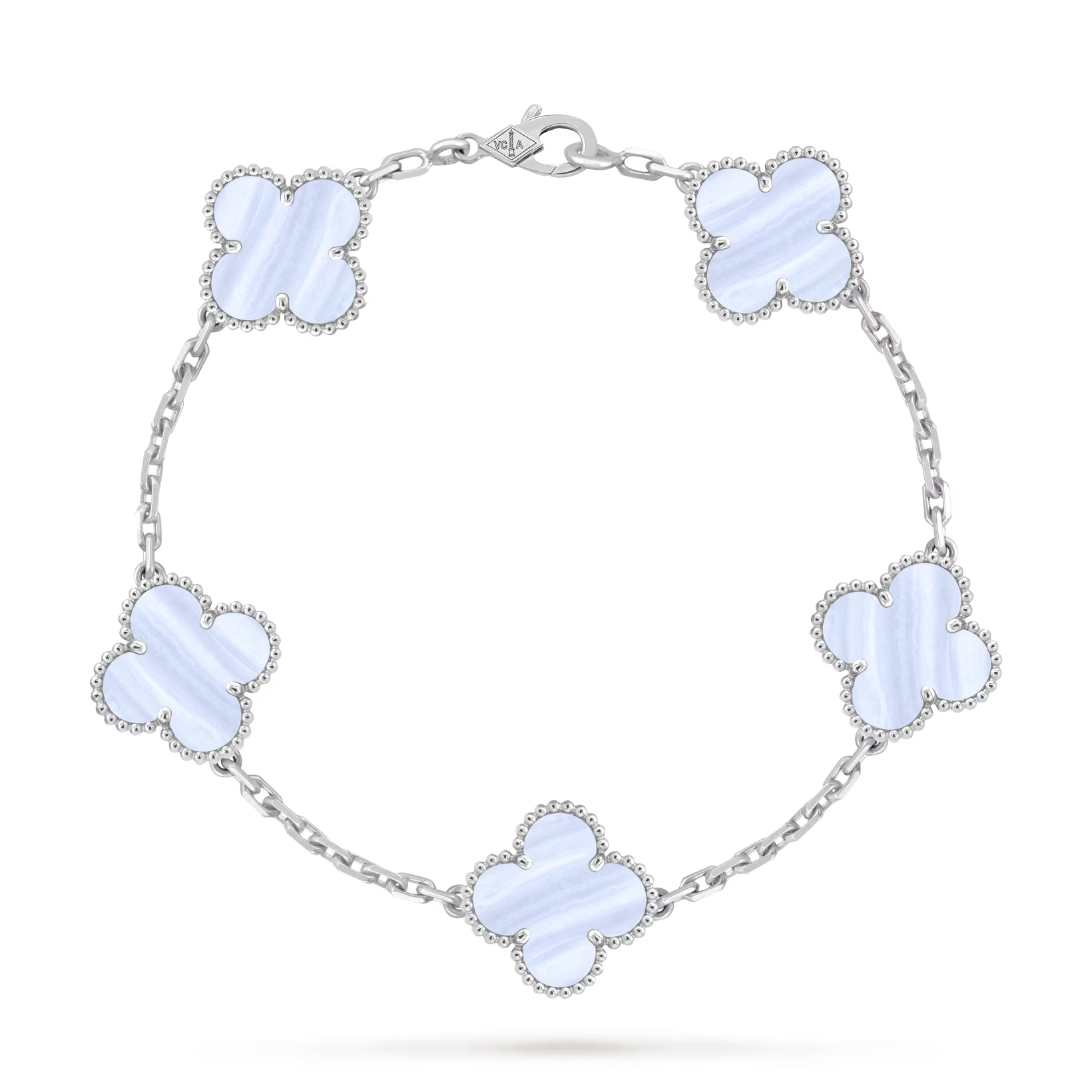 5 Motif Bracelet White Gold