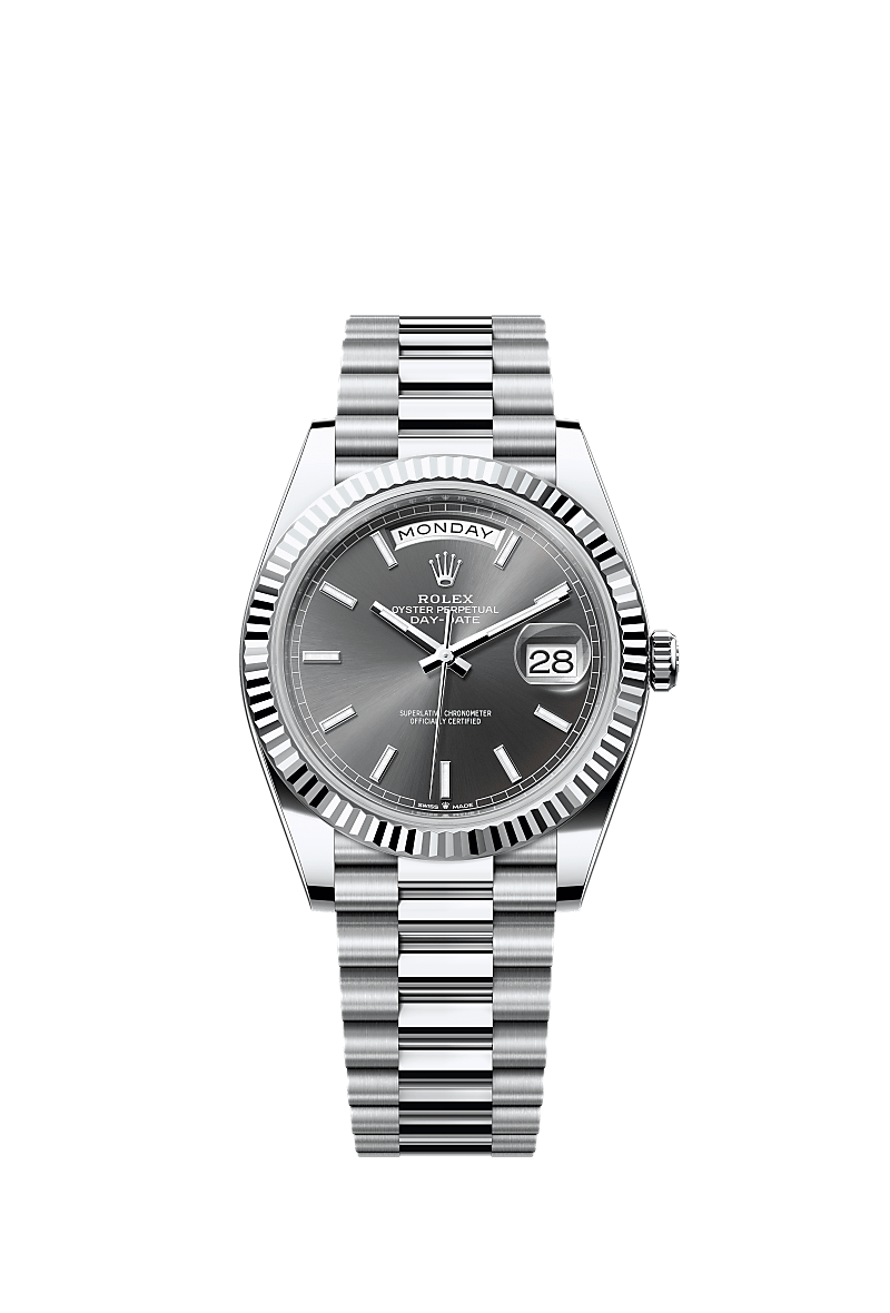 Rolex Day-Date 40 platinum slate dial 228236