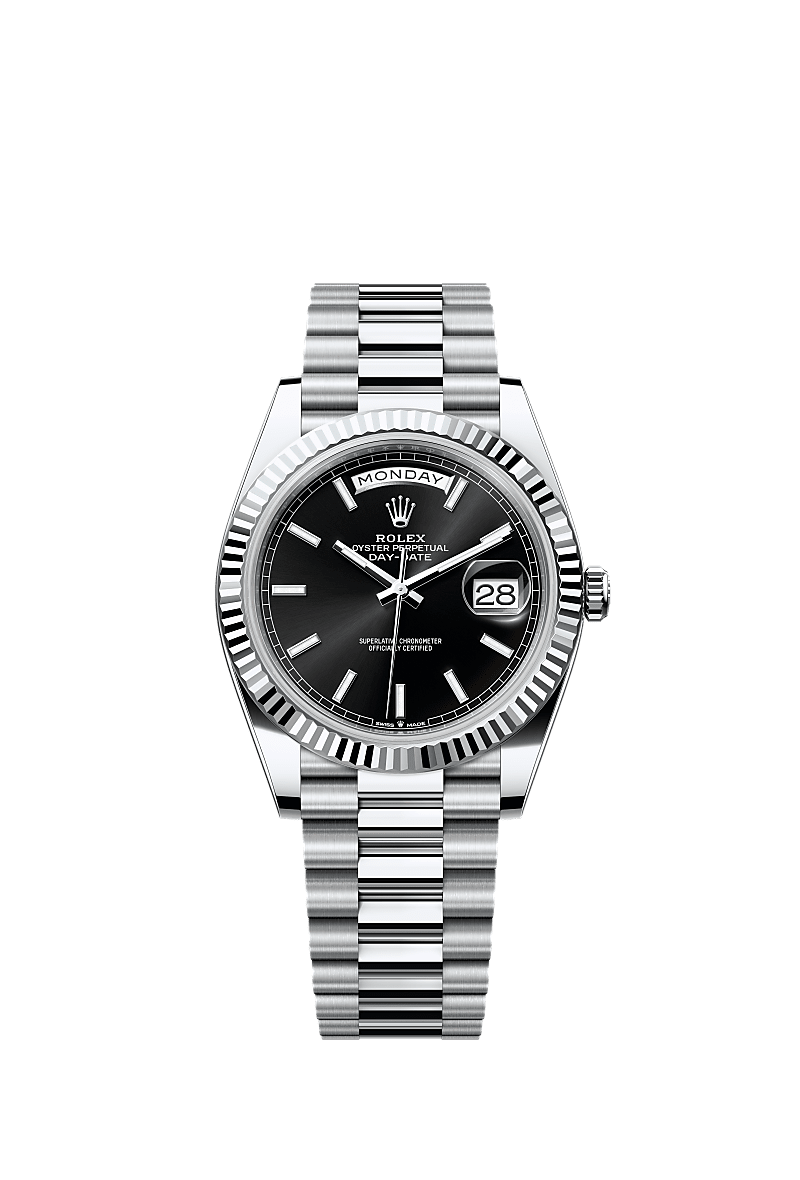 Rolex Day-Date 40 platinum black dial 228236