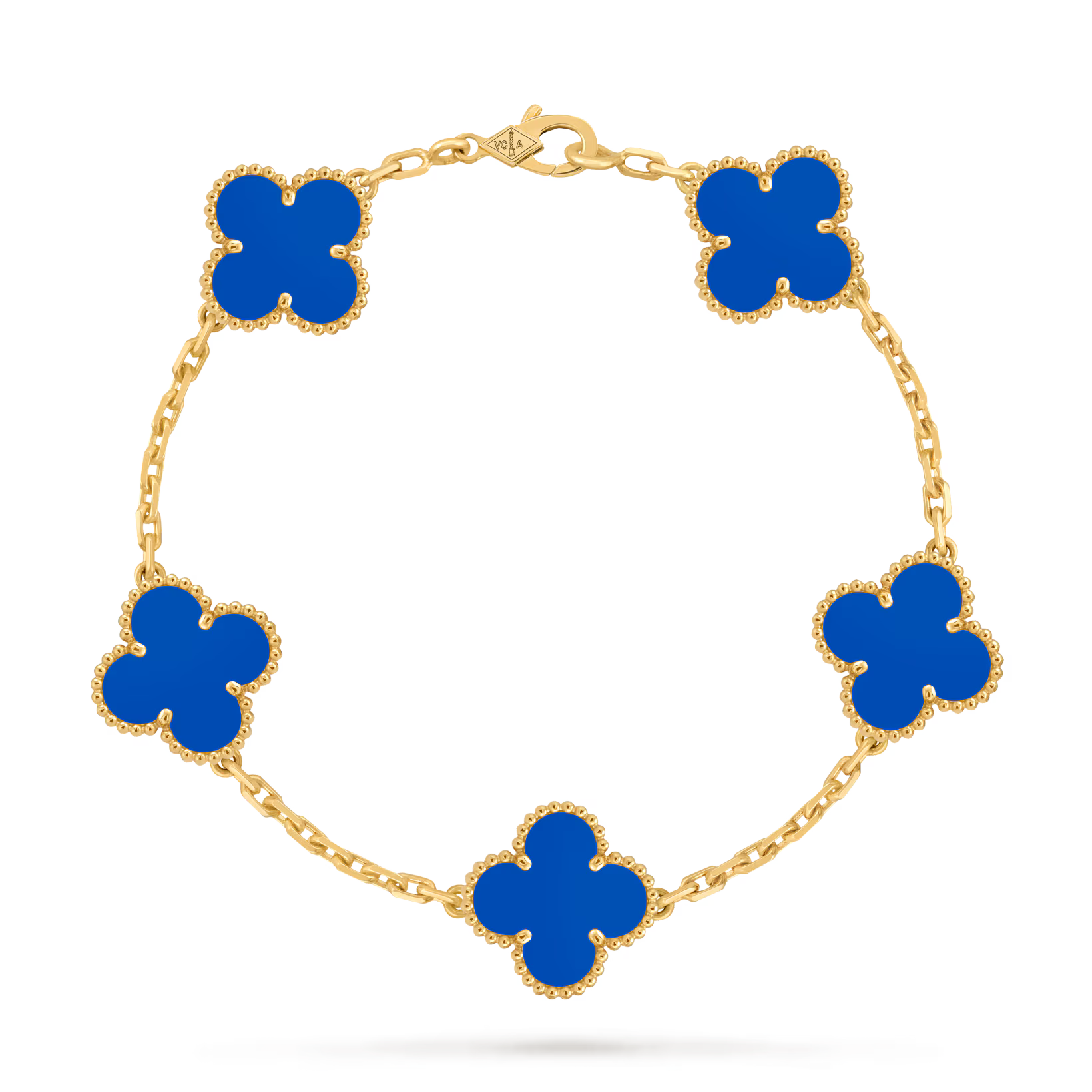 5 Motif Bracelet Yellow Gold