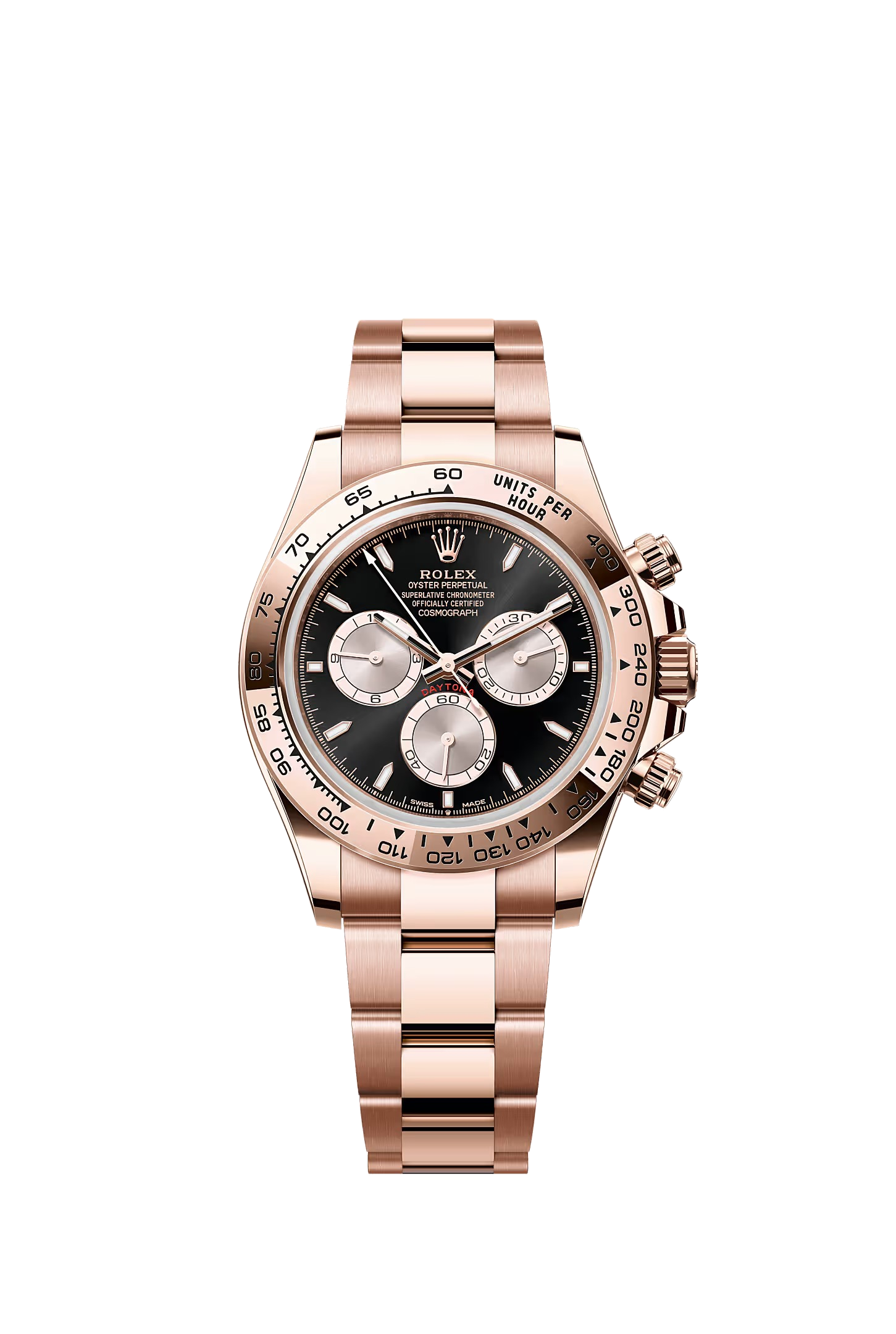 Rolex Cosmograph Daytona Everose black dial 126505