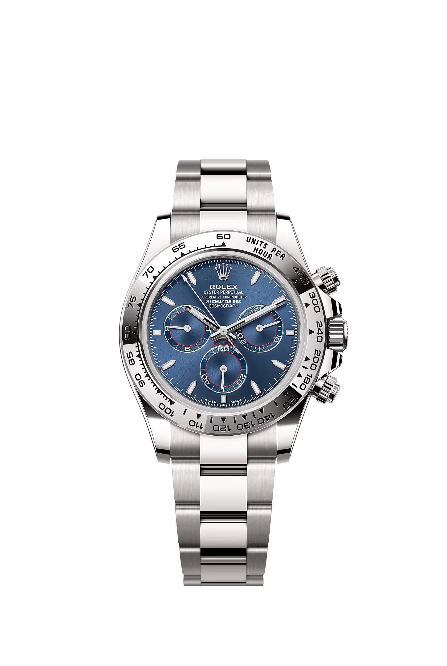 Rolex Cosmograph Daytona white gold blue dial 126509