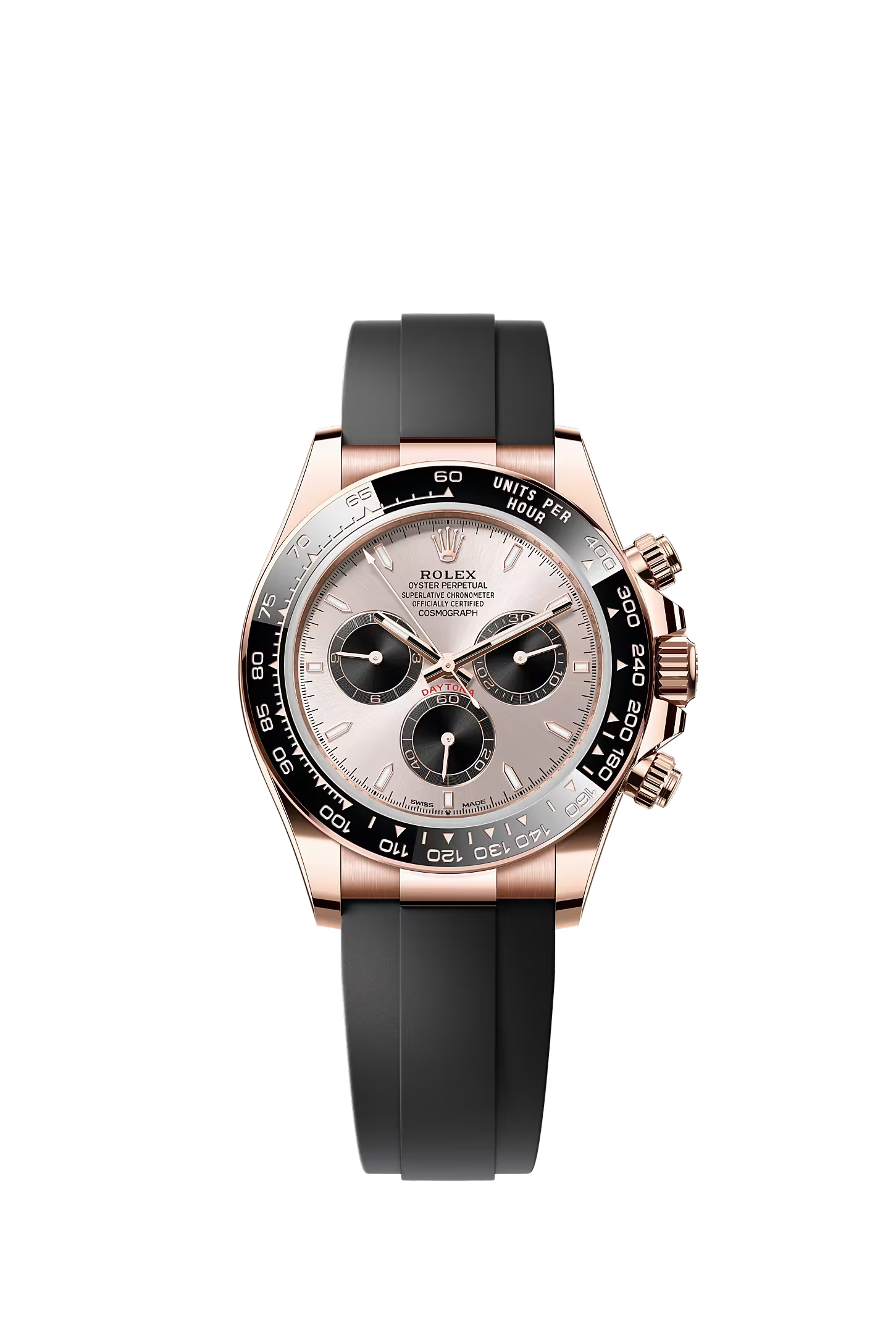 Rolex Cosmograph Daytona Everose sundust dial Oysterflex 126515LN