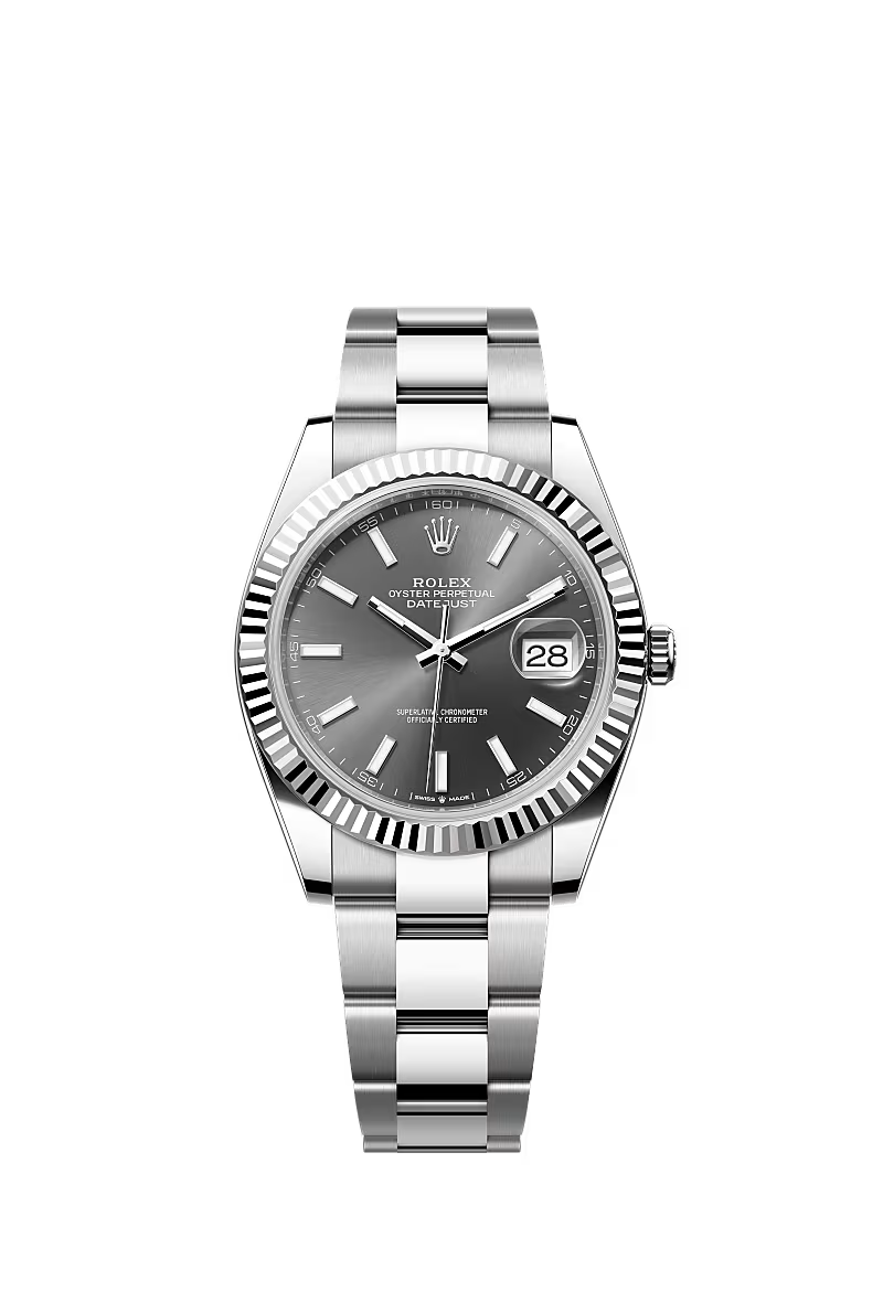 Rolex Datejust 41 126334 slate baton dial Oyster