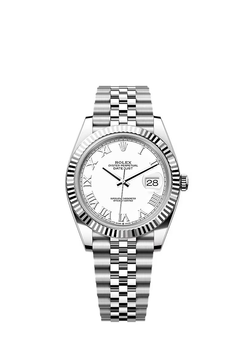 ROLEX DATE-JUST WHITE ROMAN DIAL