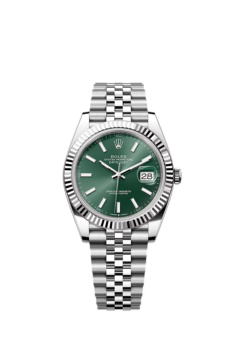 ROLEX DATE-JUST MINT GREEN