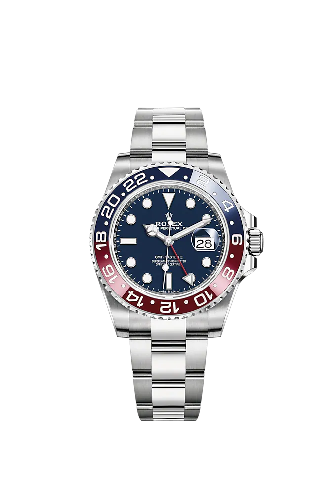 ROLEX GMT-MASTER II "PEPSI' BLUE DIAL WHITE GOLD 126719BLRO