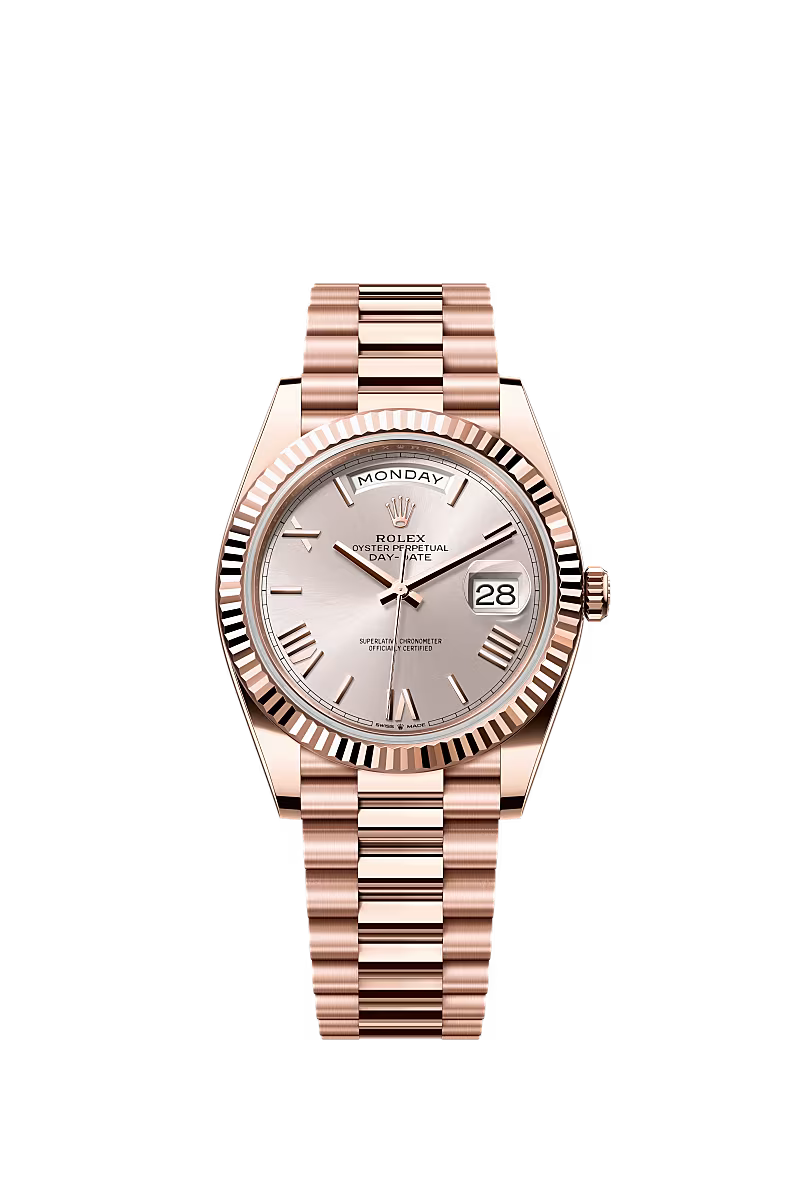ROLEX ROSE DAY-DATE SUNDUST DIAL