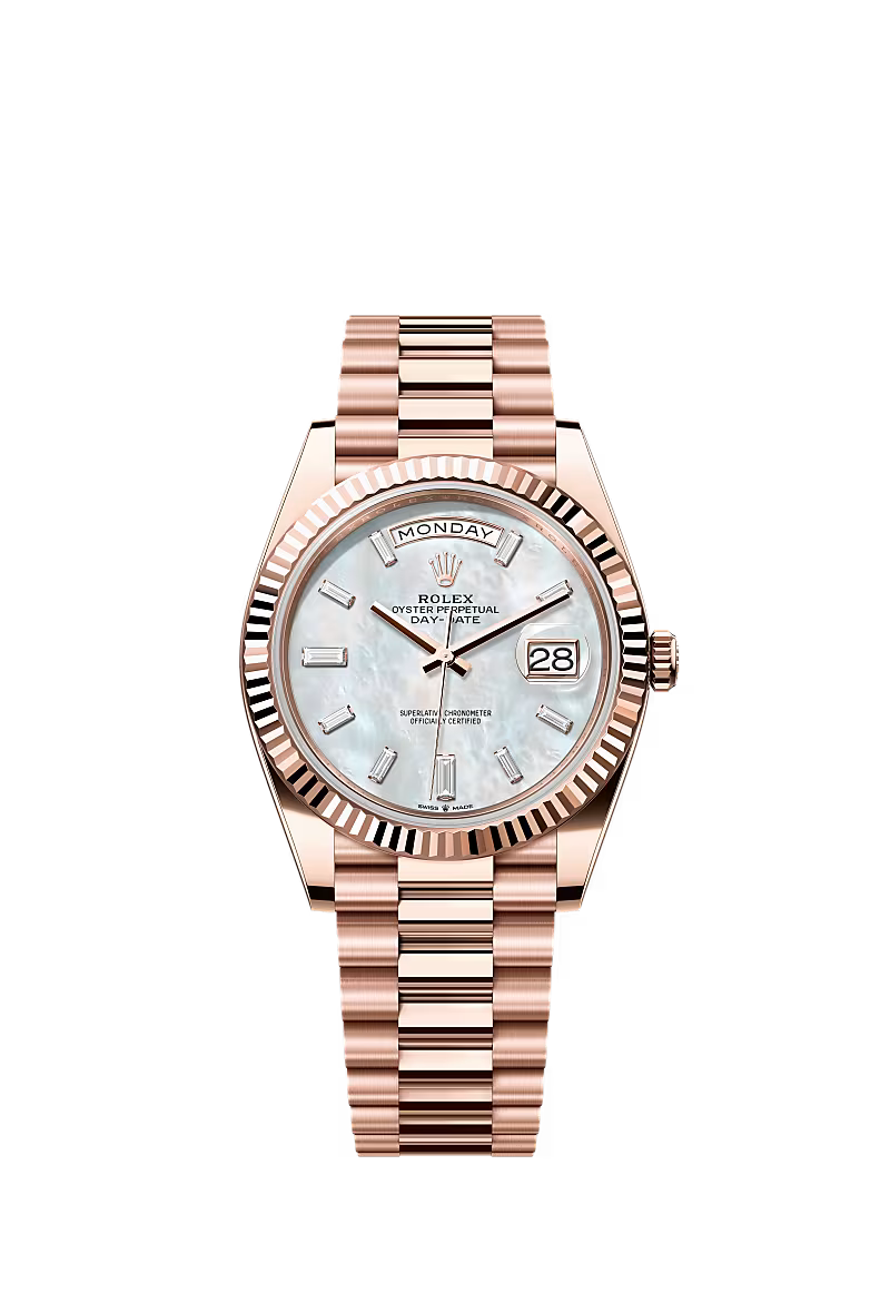 ROLEX ROSE DAY-DATE MOP DIAL